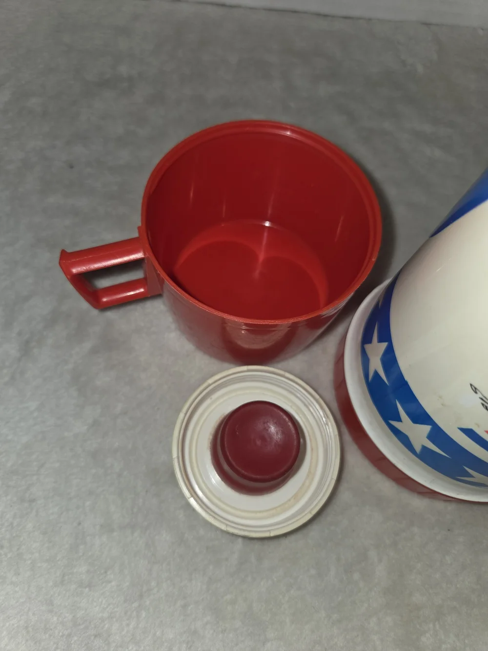 Greyhound Bus Drink Up America Insulated Travel Thermos 1976 Bicentennial 10